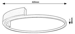 Rabalux 71287 - Plafonieră LED HOLIZE, 23 W, 230 V