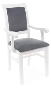 Scaun lemn masiv Lancaster Configurabil, 56 × 46,5 × 98,5 cm - Alb