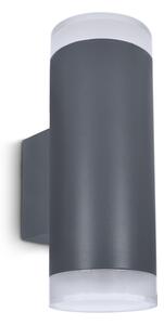 Brilagi - Aplica de perete LED RGBW pentru exterior MATERA, 2x GU10, 4,8W, 230V, antracit, IP54