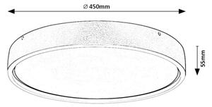 Rabalux 71289 - Plafonieră LED DEWSON, 37 W, 230 V