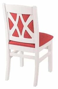 Scaun lemn masiv Brianne Configurabil, 46,5 × 43 × 88,5 cm - Alb