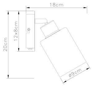Aplică Globo 15465-1 HADERA 1xE27/15W/230V