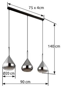 Lustră pe cablu Globo 15542-3 GEEKY 3xE27/60W/230V