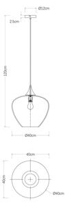 Lustră pe cablu Globo 15548H2 MAXY 1xE27/40W/230V