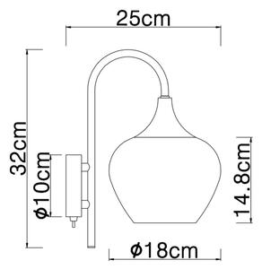 Aplică Globo 15548WG MAXY 1xE27/40W/230V