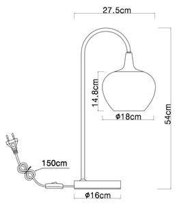Lampă de masă Globo 15548TG MAXY 1xE27/40W/230V