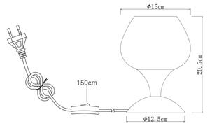 Lampă de masă Globo 15548T2G MAXY 1xE27/40W/230V