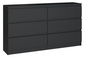 Comodă Musecalo 6 140 (negru). Promo -14%. 1132821