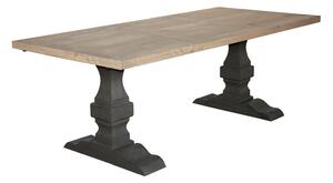 Masă lemn masiv de dining extensibilă Heritage 180/290×100 cm