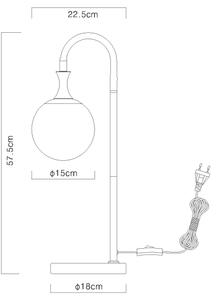 Lampă de masă Globo 15885T DALTON 1xE27ILLU/10W/230V