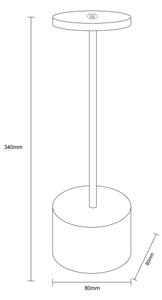 Globo 21019N - Lampă de birou LED reglabilă POLINA LED/1,2W/3,7V