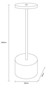 Globo 21019B - Lampă de birou LED reglabilă POLINA LED/1,2W/3,7V