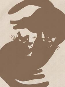 Ilustrație Two cats, Little Dean, (30 x 40 cm)