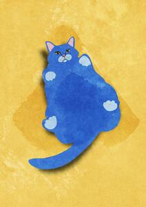 Ilustrare Fat Cat, Raissa Oltmanns, (30 x 40 cm)