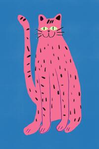 Ilustrație Pink cat, Little Dean, (26.7 x 40 cm)