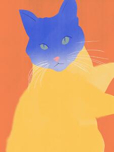 Ilustrare Blue Fur, Little Dean, (30 x 40 cm)