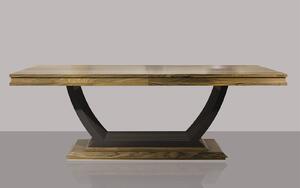 Masă lemn masiv Dining Chocolate 220/, 269 × 116 × 75 cm
