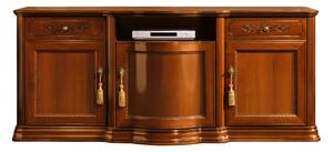 Comodă lemn masiv nuc Bologna TV, 188 × 55 × 79 cm