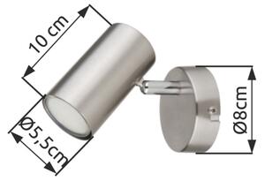 Spot de perete Globo 57914-1N ALLVI 1xGU10/25W/230V