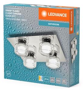 Plafonieră LED pentru baie Ledvance ORBIS FLAME 4xLED/5,5W/230V IP44 crom
