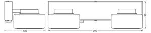 Aplică LED pentru baie Ledvance ORBIS FLAME 2xLED/5,5W/230V IP44 alb