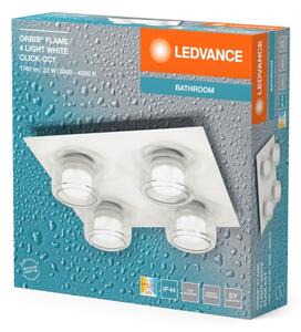 Plafonieră LED pentru baie Ledvance ORBIS FLAME 4xLED/5,5W/230V IP44 alb