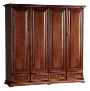 Dulap lemn masiv nuc Ravino II, 212,6 × 60,5 × 207,9 cm
