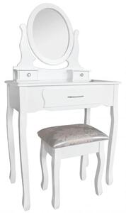 Masa de toaleta pentru machiaj cu oglinda,led,scaun