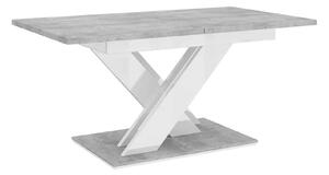 Masă lemn masiv alb Dining extensibilă Royal Stage 140/180x80 cm