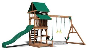 Loc de joacă copii din lemn cu turn Belmont