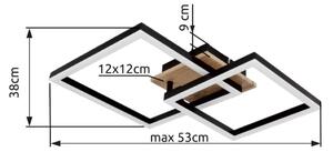 Plafonieră LED Globo 67284-18 BARD LED/18W/230V