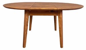 Masă lemn masiv Dining Rotundă Extensibilă Timeless 110/150x76 cm Whisky