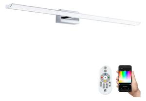 Aplică LED RGBW dimabilă pentru baie Eglo 33768 TABIANO-C LED/21W/230V 90,5cm IP44 + telecomandă