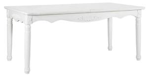 Masă lemn masiv alb dining extensibilă Elizabeth 190/, 240 × 100 × 80 cm