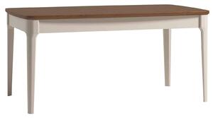 Masă lemn masiv nuc Dining Extensibilă Napoli 160/ Crem/, 250 × 90 × 77 cm