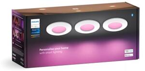 SET 3x corp de iluminat LED RGBW dimabil pentru baie Philips Hue SLIM LED/8,3W/230V