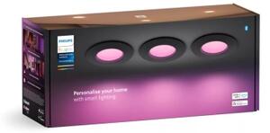 SET 3x corp de iluminat LED RGBW dimabil pentru baie Philips Hue SLIM LED/8,3W/230V