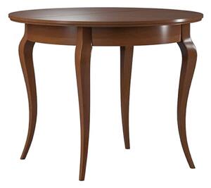 Masă lemn masiv Dining Nicola Extensibilă Ø95/295cm