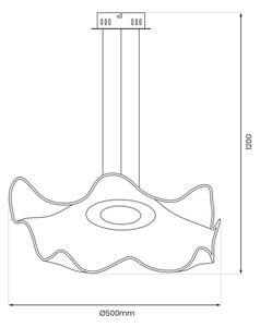 Lustră LED pe cablu LARGO LED/16W/230V auriu