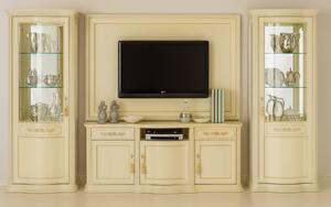 Set lemn masiv crem Living Caterina