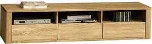 Comodă lemn masiv natur Hugo TV Stejar, 178.1 × 50 × 39.8 cm