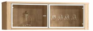 Dulap lemn masiv suspendat Hugo Stejar Deschis, 123.5 × 35 × 40.8 cm