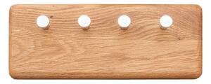 Cuier stejar masiv mic pentru chei Dotti, 5 × 10 × 25 cm
