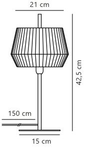 Lampă de masă Nordlux DICTE 1xE14/40W/230V alb/negru