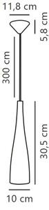 Nordlux - Pendul pe cablu EMBLA 1xE27/40W/230V fumuriu/negru