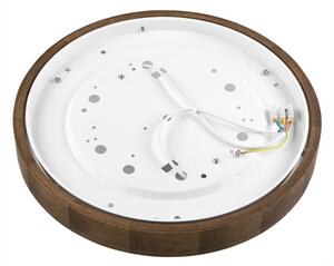Plafonieră LED Brilagi CARVALHO SLIM 2xE27/60W/230V stejar nuc d. 37 cm