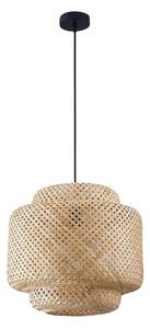 Lustră pe cablu BERTA 1xE27/20W/230V d. 40 cm bambus