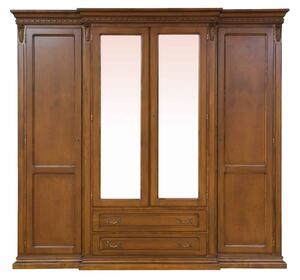 Dulap lemn masiv Bernhard 4 Usi, 234 × 67 × 218 cm