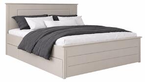 Pat lemn masiv Carlo cu sertar 140/160/180 cm - 140x200
