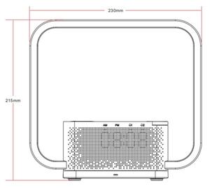 Lampă LED dimabilă de masă cu ceas deșteptător și încărcare Qi Immax 08994L 18W/230V alb